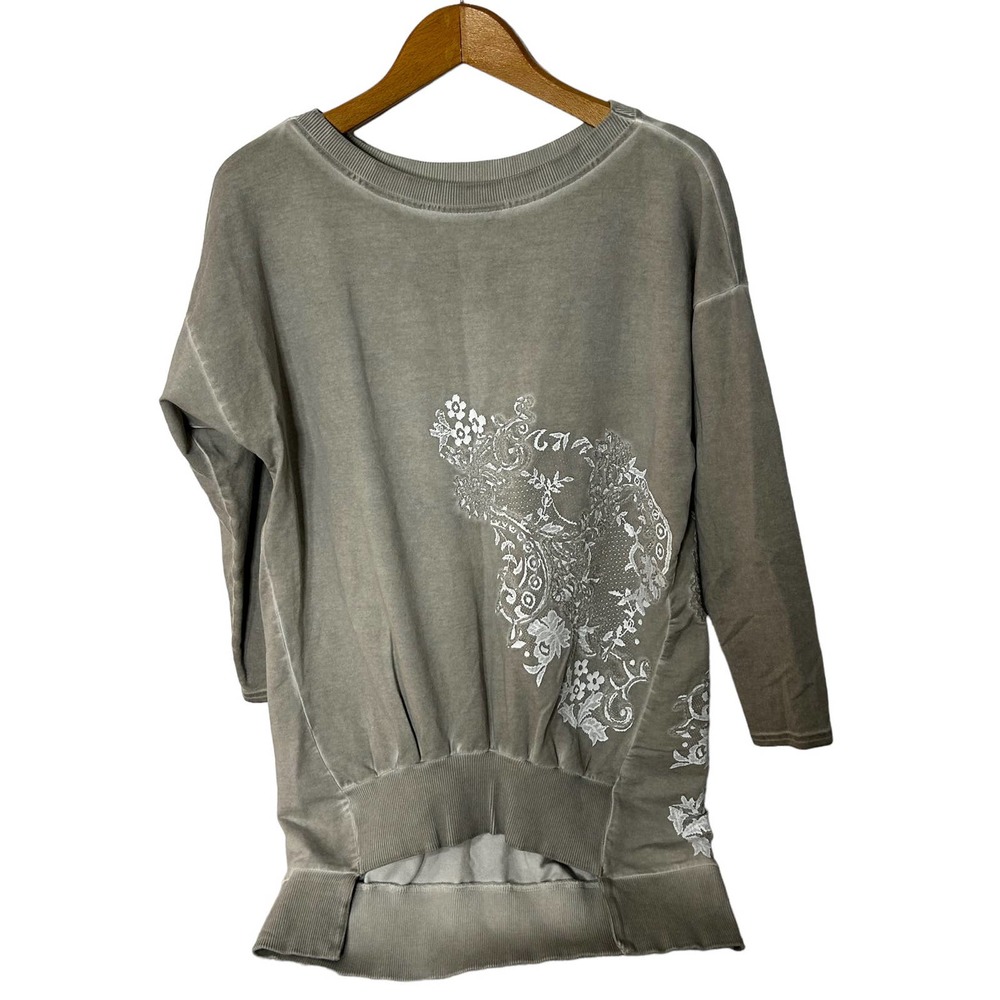 By o la la sz small boutique womens embossed sweatshirt hi‎ lo